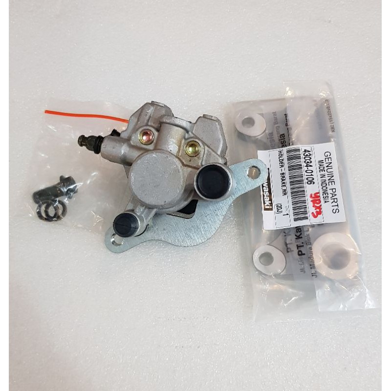 KALIPER BELAKANG KLX150 +BRAKET KALIPER BELAKANG ORIGINAL