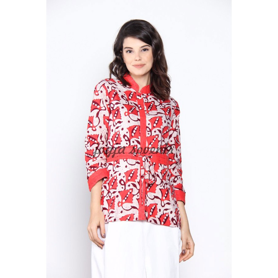 Blus Batik || Blouse Batik || Blus Kerja Wanita || Blus Batik Raina