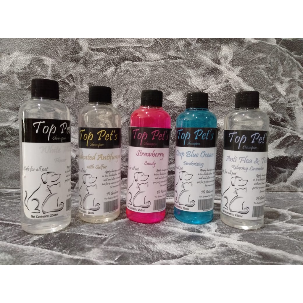 shampoo hewan - TOP PETS shampoo murah 250ml