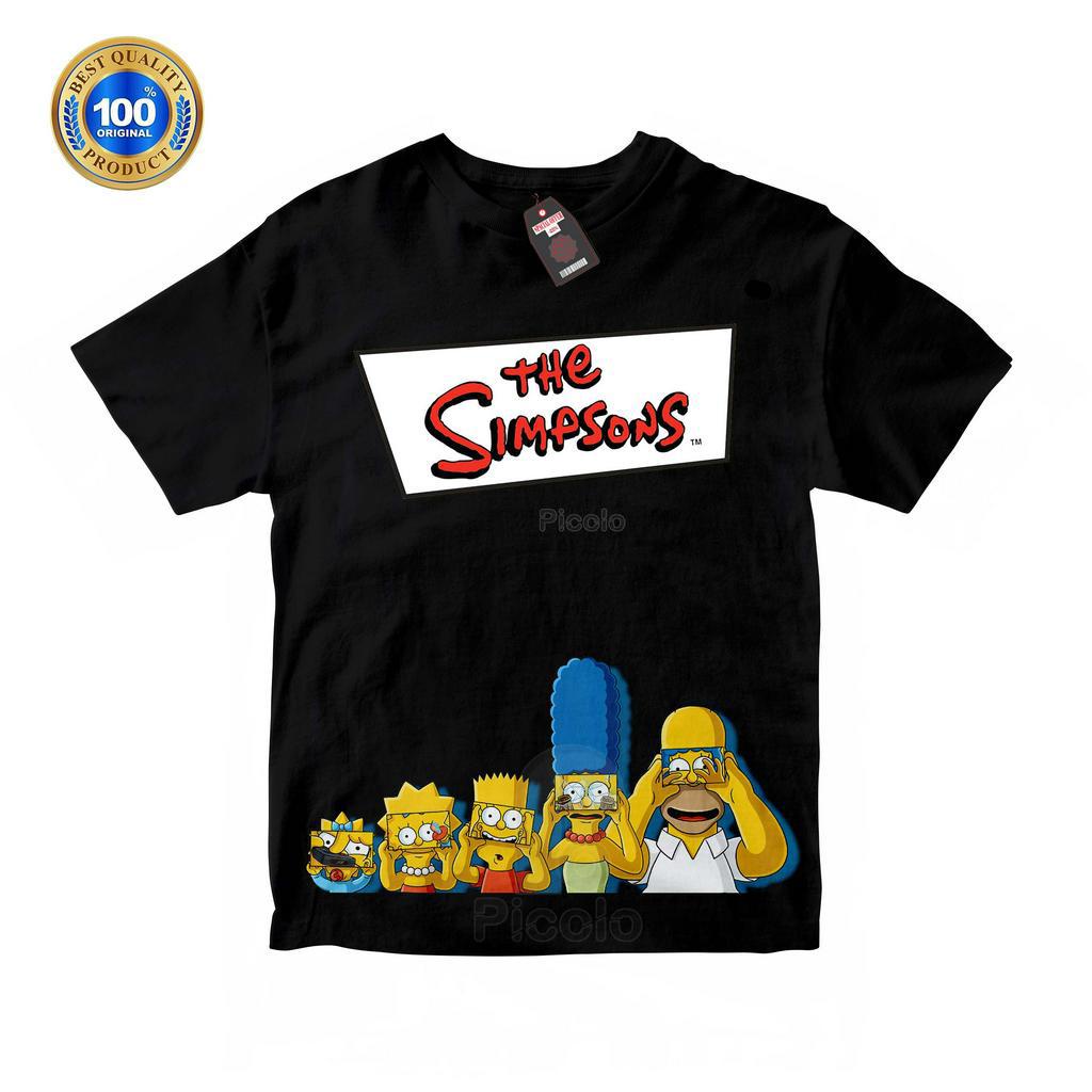 (FREE NAMA) BAJU KAOS ATASAN ANAK MOTIF KARTUN THE SIMPSONS UNISEX Bahan COTTUN