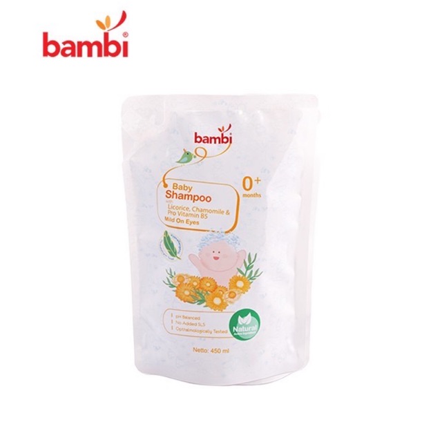 Bambi Shampoo 450 ml ( Refill ) - Shampoo bayi