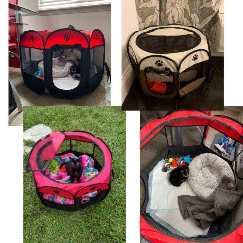 Kandang Lipat Hewan Peliharaan Kucing Anjing Pet Cage Portable Tent Folding Small
