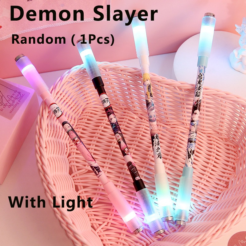 Pen Spinning LED Original Anime Spinning Pen Light Balance Pen Oily Pen Fingers Flexible