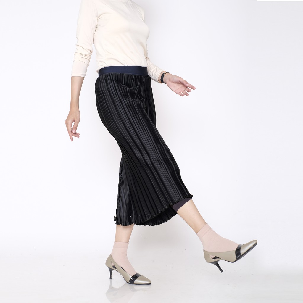 HaymeeStore Celana  Plisket  Kulot Wanita Celana  Pleats 