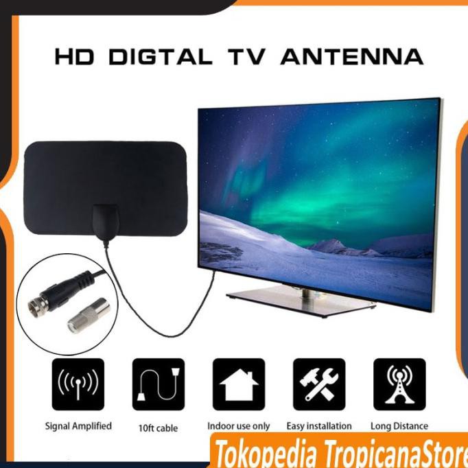 Ready&Siapkirim Taffware Antena Indoor Tv Digital & Analog Smart Televisi Led Tabung