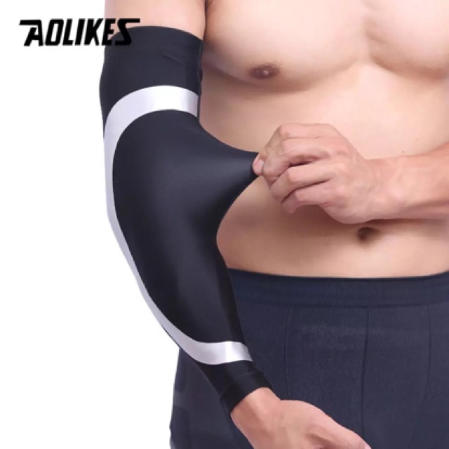 7945 AOLIKES ARM WARMER SLEEVE PAD SUPPORT COMPRESSION WRIST DEKER