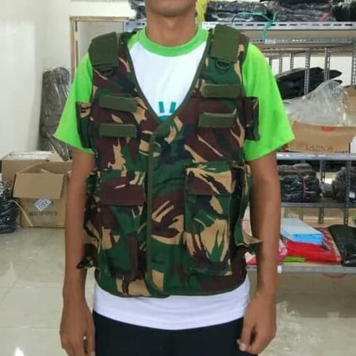 BlackPiinkMilitary   Tictac vest loreng jatah TNI