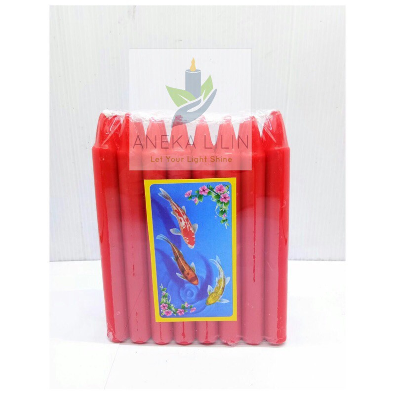 Lilin Merah Polos/ Lilin Ibadah (Isi 24 Pc)