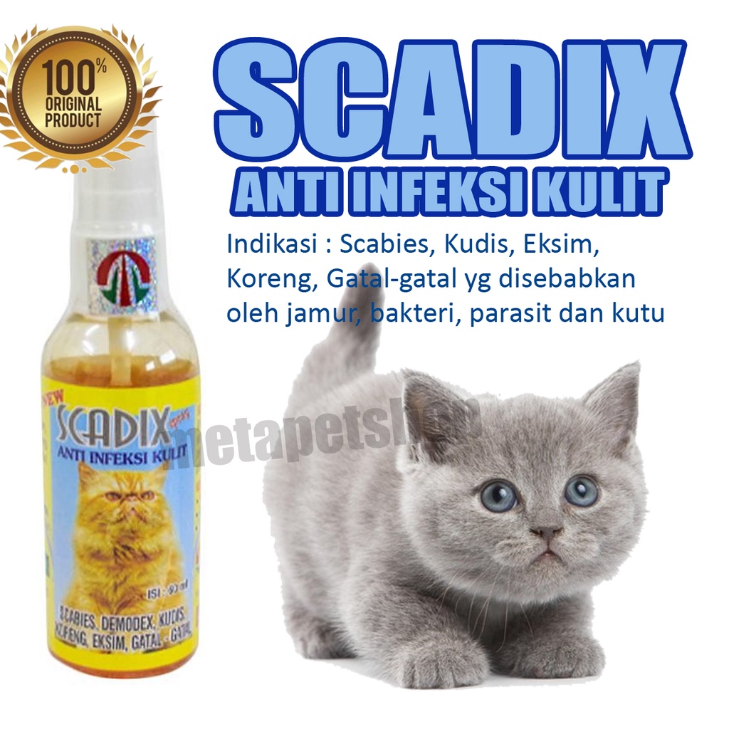 Jual SCADIX SPRAY CAT OBAT SCABIES KUCING SCADIX CAT Obat Anti