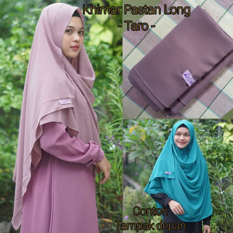 Dusty Pink / Khimar PASTAN LONG Sekararum Fashion / sekararum fashion gamis semarang