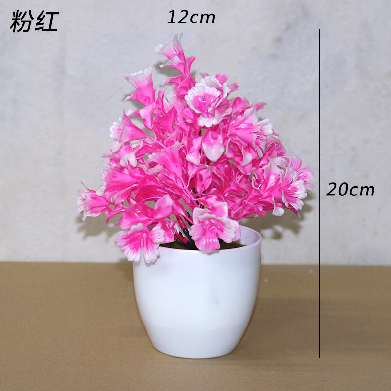 MARKAS PT42 Pot Tanaman Hias Bunga Hias Plastik Pot Bonsai Artificial Flower Decoration