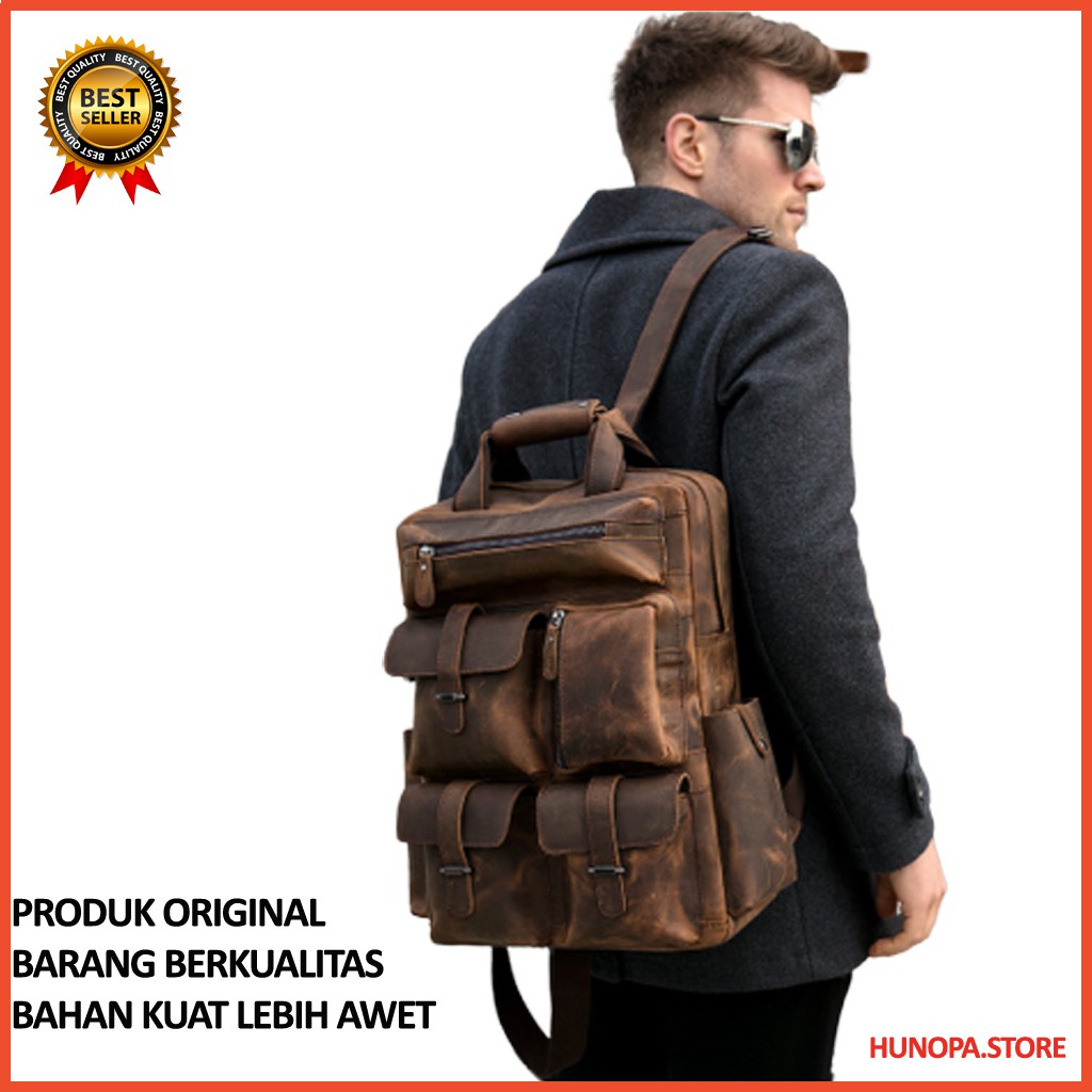 TAS RANSEL PRIA COWOK DISTRO BRANDED MURAH SALE COD TERBARU GENDONG KULIT BACKPACK TAS PRIA ORIGINAL