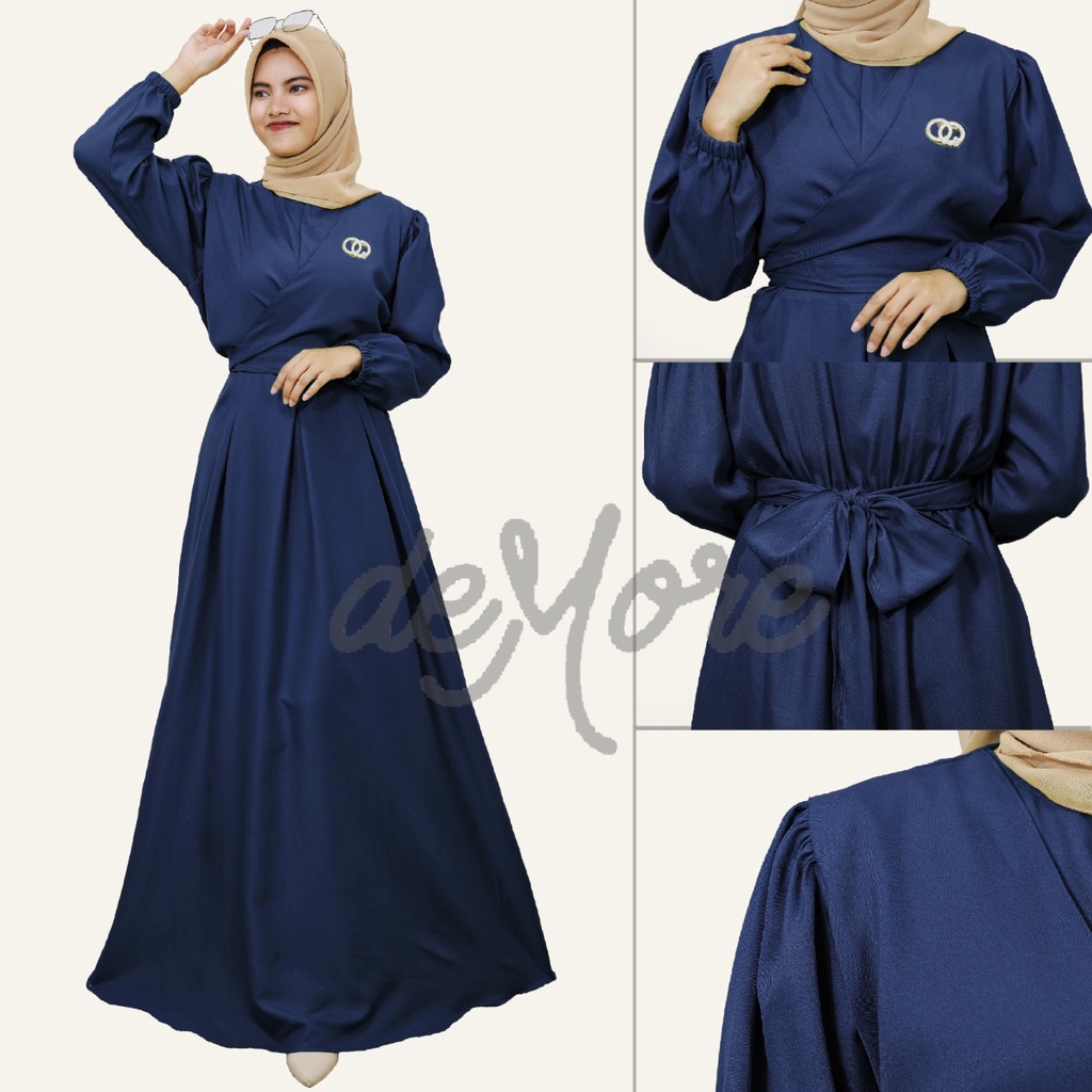 DRESS WANITA TERBARU GAMIS ASMARA BAHAN SHAKILA DEMORE