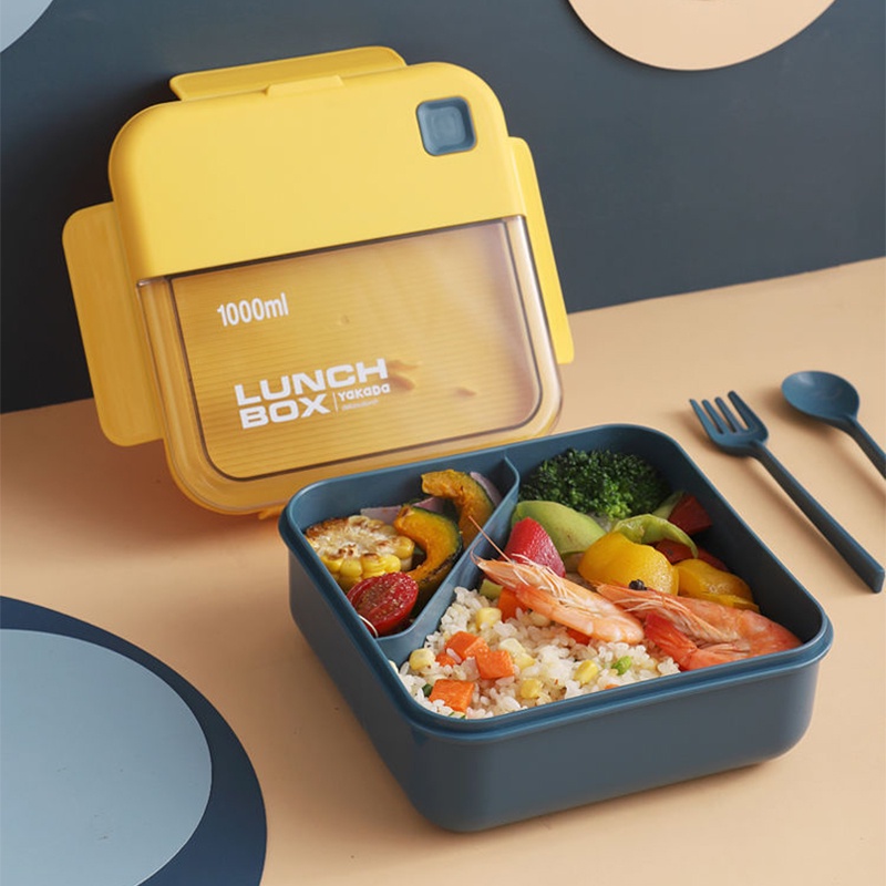 Lunch Box Yakada 1000ML Double Grid BPA Free