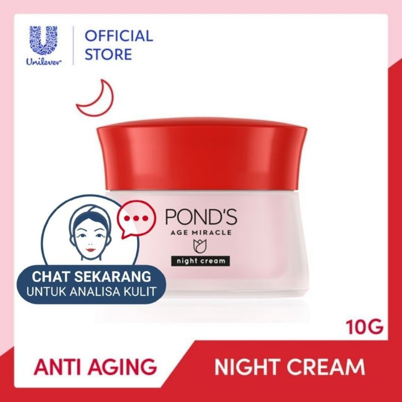 Ponds Age Miracle Youthful Glow Retinol Night Cream Moisturizer 10 G