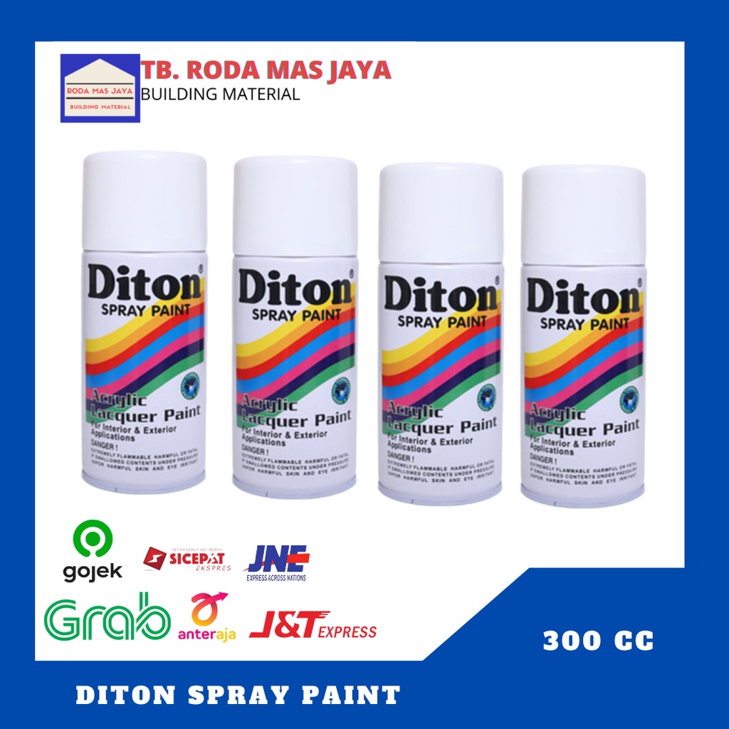 Diton Spray Paint/Cat Semprot/Aerosol Paint Diton/ Cat Semprot/Pilok/Cat Warna Motor/Mobil/ Cat Pilo