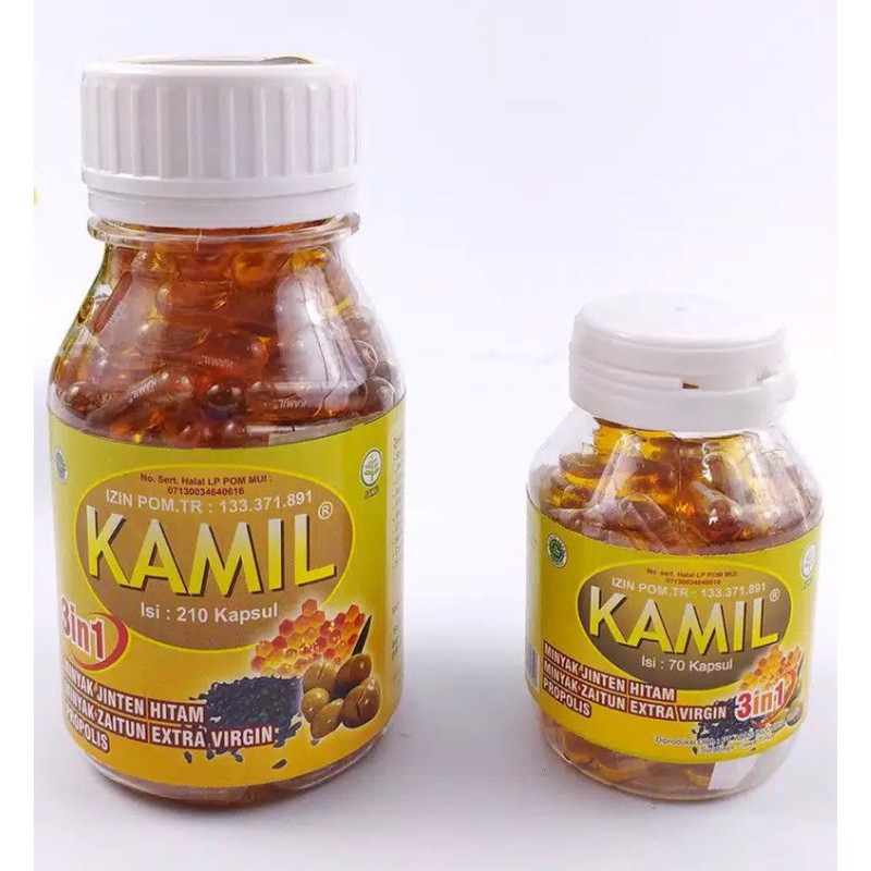 Kamil Obat Jamu Herbal Segala Semua Penyakit Kamil 3in1 Minyak Jinten Hitam Zaitun Propolis 70 210 K