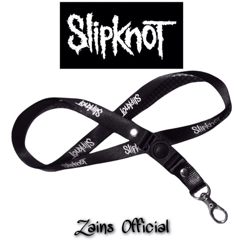 

Tali Gantungan Lanyard Slipknot id card hp murah hitam black pria wanita cowok cewek