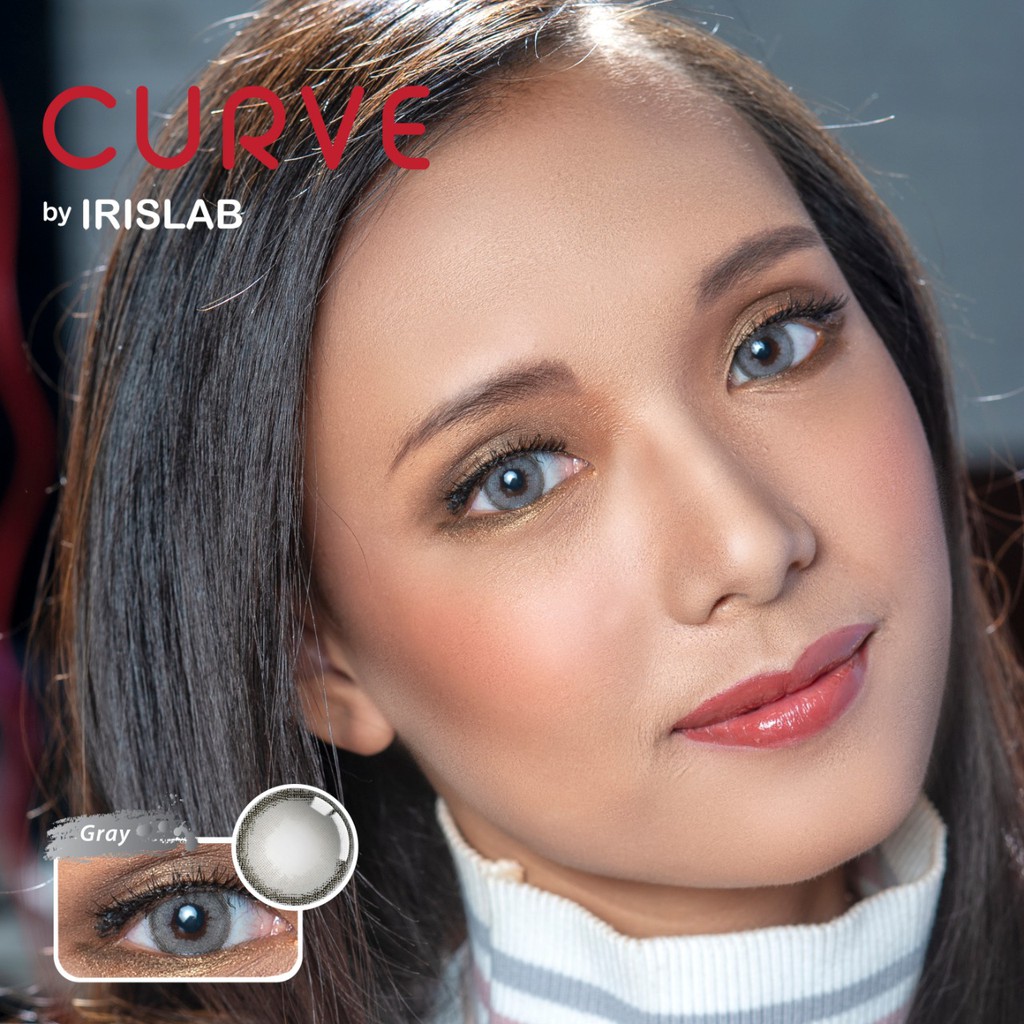 Softlens CURVE By IrisLab DIA 14.40mm MINUS (-6.50 s/d -10.00)  Black Grey Choco Honey / BB Lensa Kontak / BS