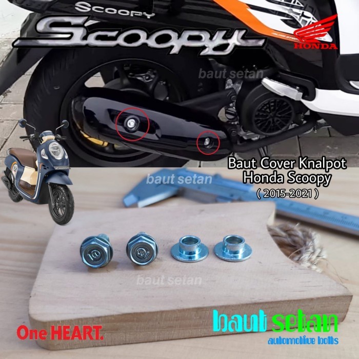 Baut Cover Tutup Knalpot Honda Scoopy 2015-2021