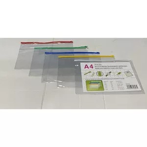 

Map Zipper A4 Transparent Pisces
