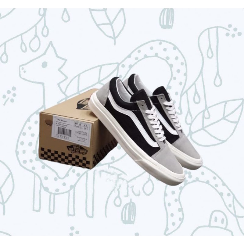 SEPATU V4NS OLDSKOOL ABU HITAM OG | SEPATU PRIA | SEPATU WANITA | SEPATU SNEKARS | SEPATU IMPORT