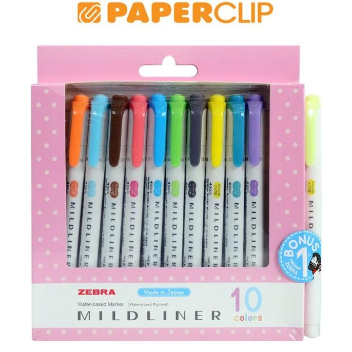 

HIGHLIGHTER ZEBRA MILDLINER SET 10C