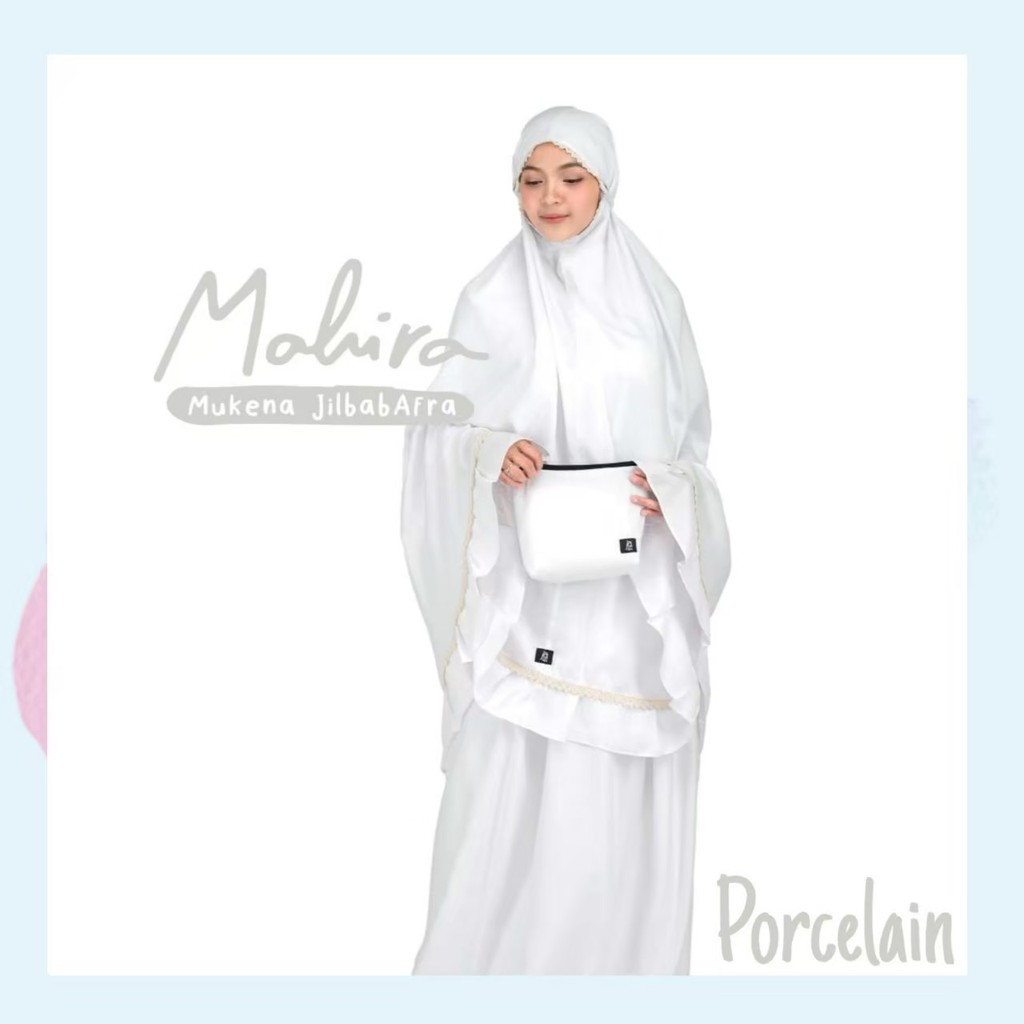 Mukena Lebaran Peralatan Sholat Wanita Mahira JilbabAfra JilbabArfa Panjang Solat Prayer Dress
