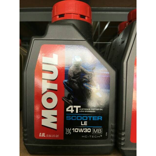 OLI MOTOR MOTUL 4T SCOOTER LE 10W30 0.8L - SCOOTER/MATIC YAMAHA HONDA SUZUKI VESPA