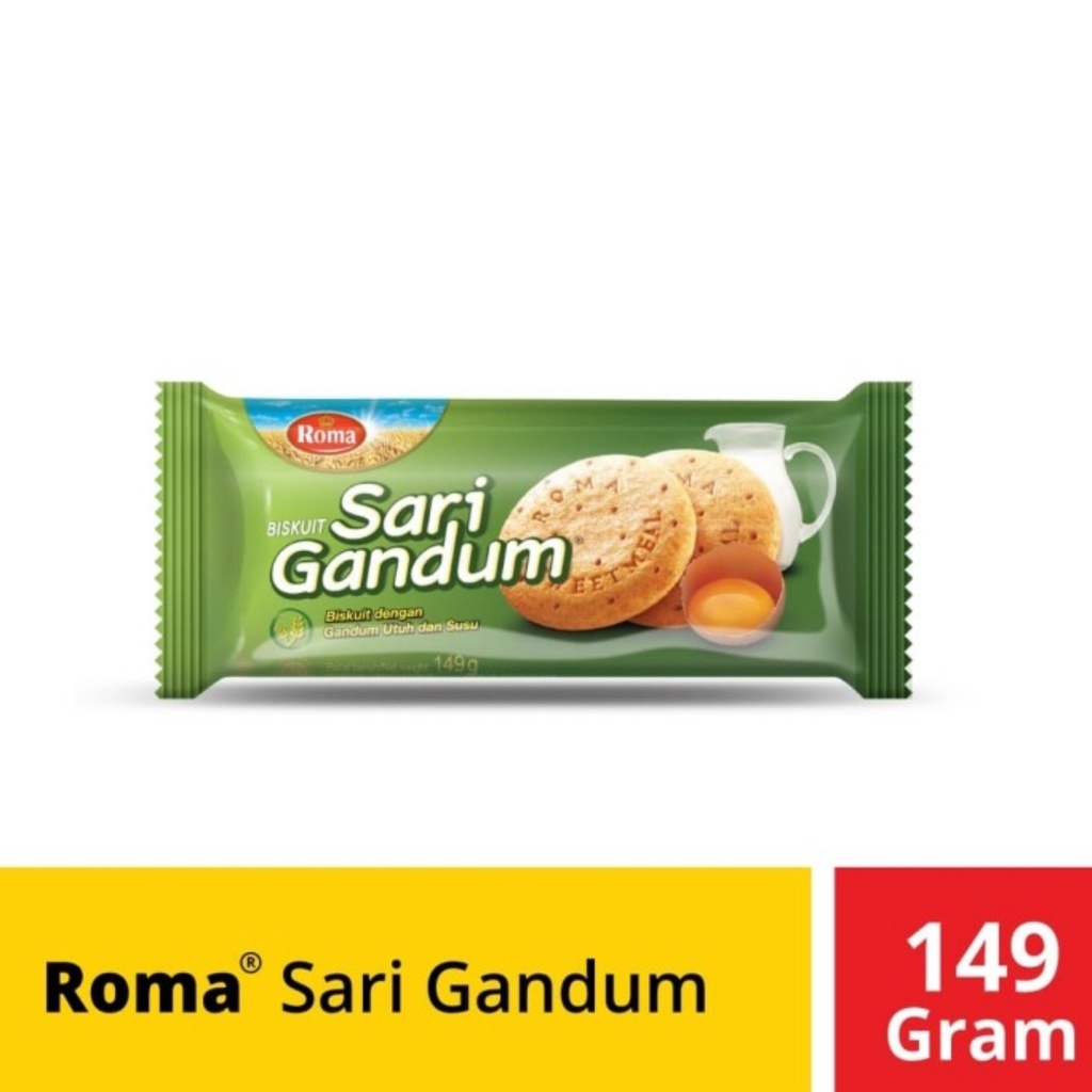 Biskuit Roma Sari Gandum 149 Gr