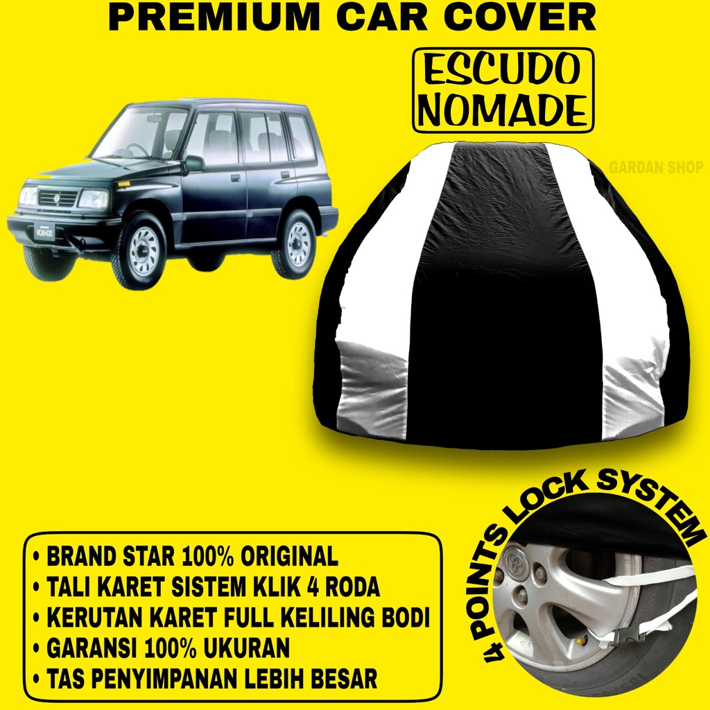 Body Cover ESCUDO NOMADE Sarung Strip SILVER Penutup Pelindung Bodi Mobil Escudo Nomade PREMIUM Cover