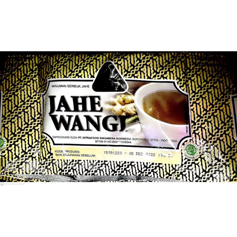 

Jahe wangi sachet