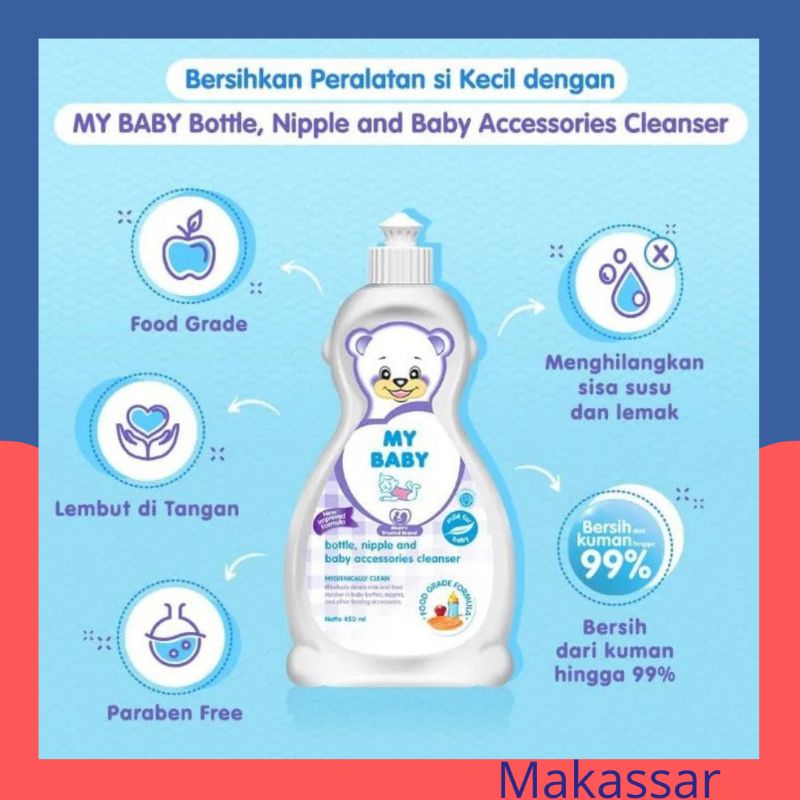 My Baby Bottle Nipple Cleanser 450ml | Sabun Cuci Botol bayi