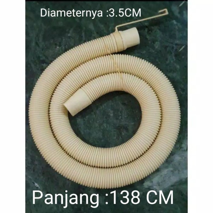 Selang Buang Pembuangan Air Mesin Cuci Panjang 138cm Diameter 3.8cm