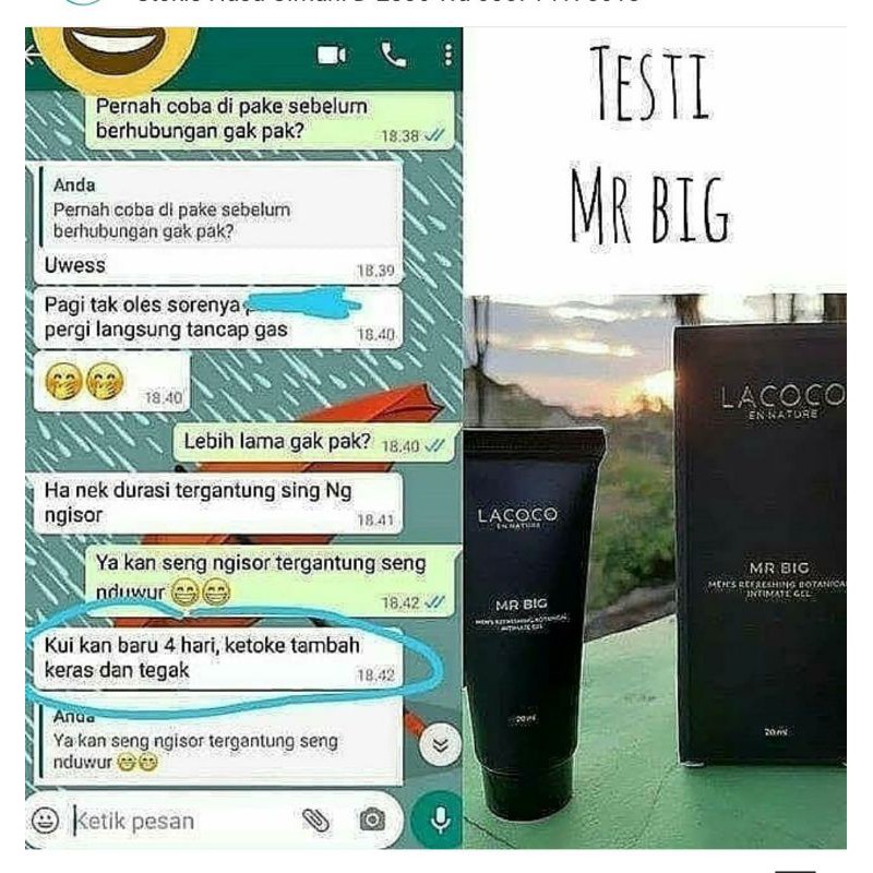 MR BIG LACOCO NASA // Pembesar penis / obat kuat pria