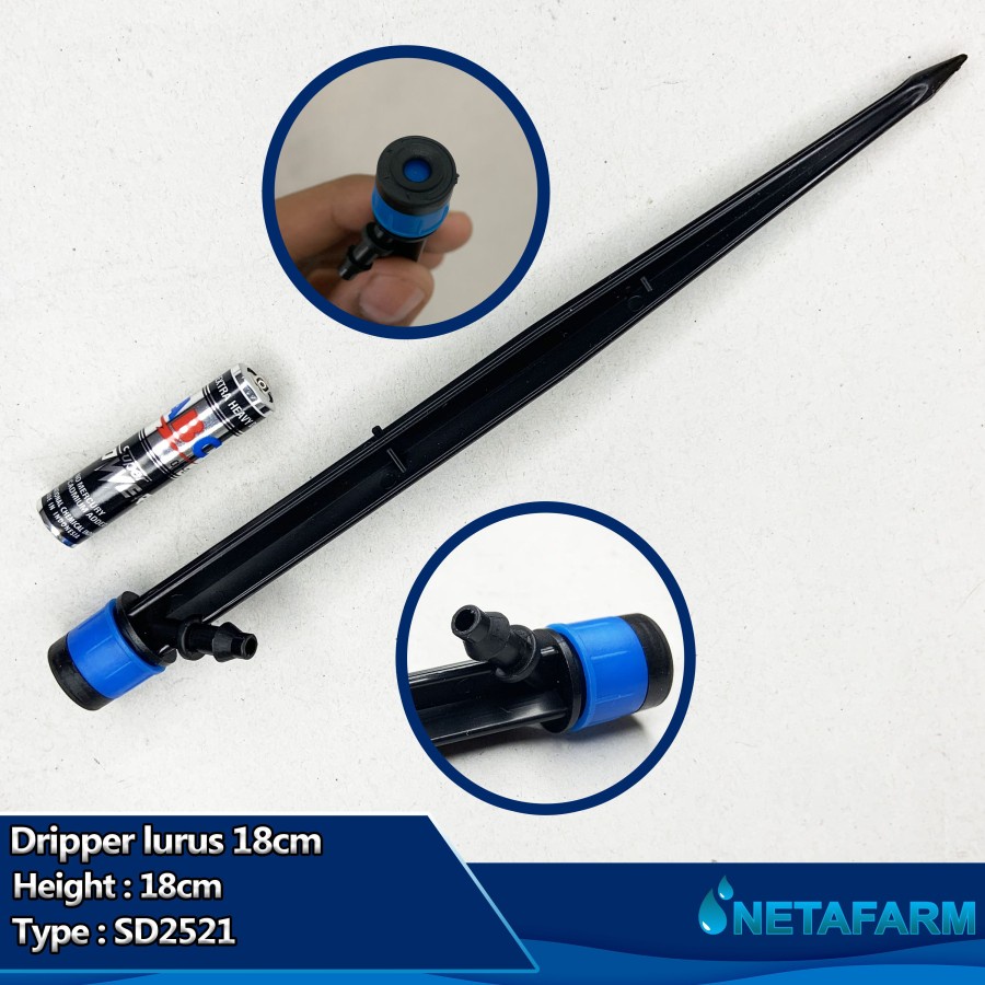 Stick Dripper Putar Pancar 18cm Irigasi Penyiram Tanaman SD2521 - 5pcs