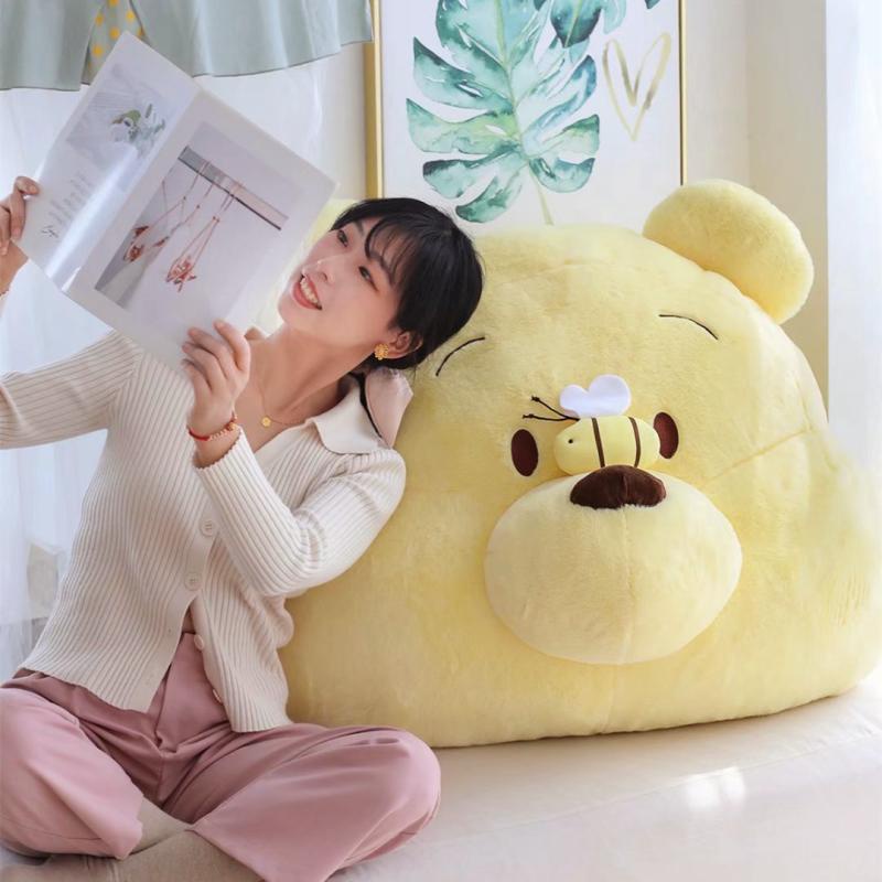 Winnie The Pooh Cute Pooh Big Pillow Bear Poop Plush Doll Bed Cushion Car Headrest Girlfriend Birthday Present