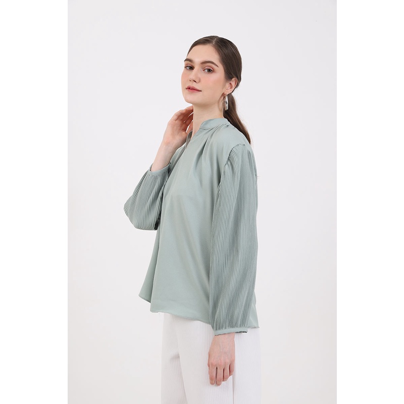 Berrybenka - Atasan Blouse Wanita Sofia Muhayya Puffsleeve Tops-7