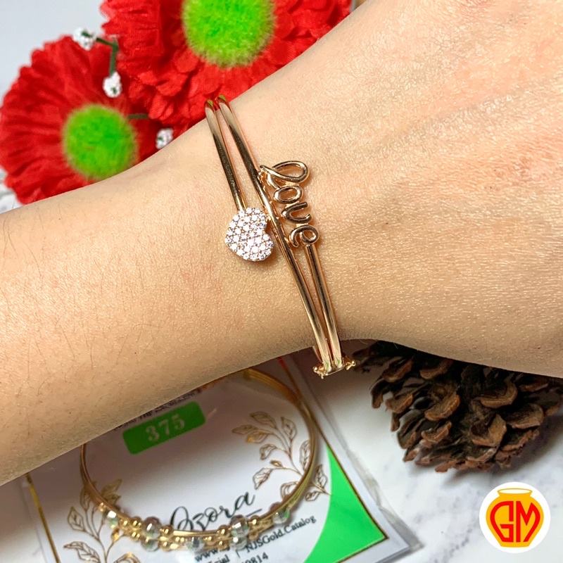 Gelang Kolong Love Susun 375 8K