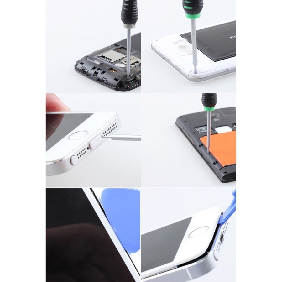 Obeng Hp Set 16 in 1 Reparasi Servis Smartphone Handphone SetTools Kit