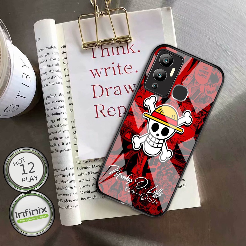 Softcase Glass Kaca Infinix Hot 12 play  - Casing Hp Infinix Hot 12 play - Case Hp Infinix Hot 12 pl