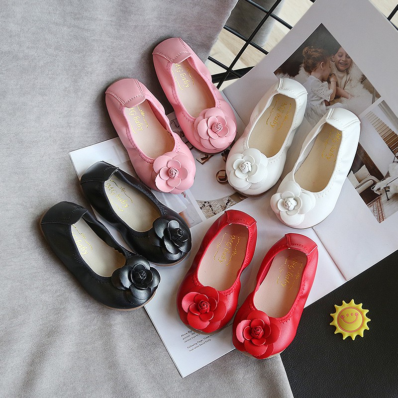 HappyOliver ROSE STYLE Flat Shoes sepatu anak perempuan IMPORT