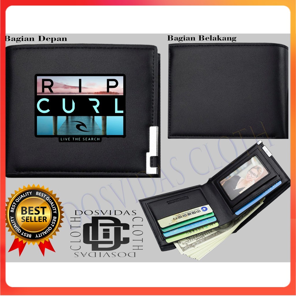 Dompet Lipat Pria RIPCURL ORIGINALS RIP CURL LIVE THE SEARCH Dompet Kulit RIPCURL KEREN COD