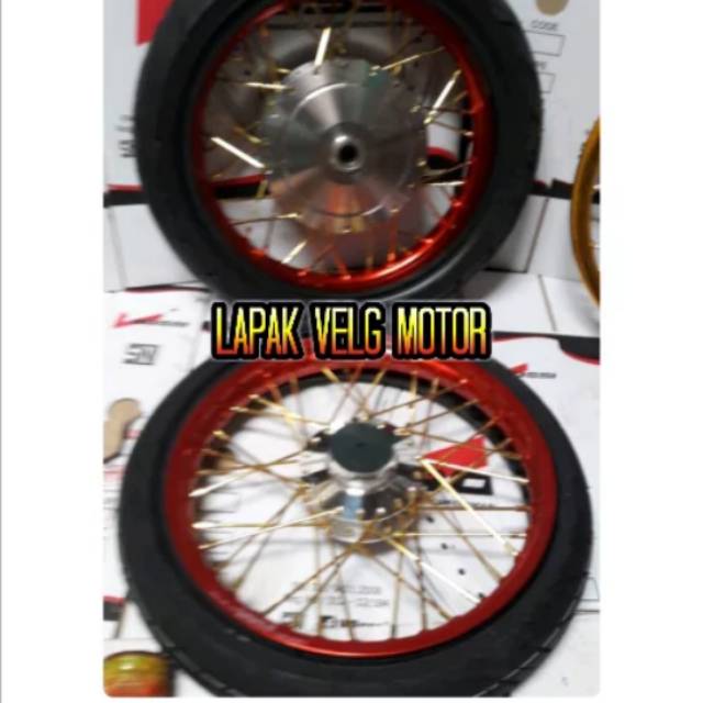 velg rossi ring 17  untuk motor yamaha matic atau honda matic flus ban full baru