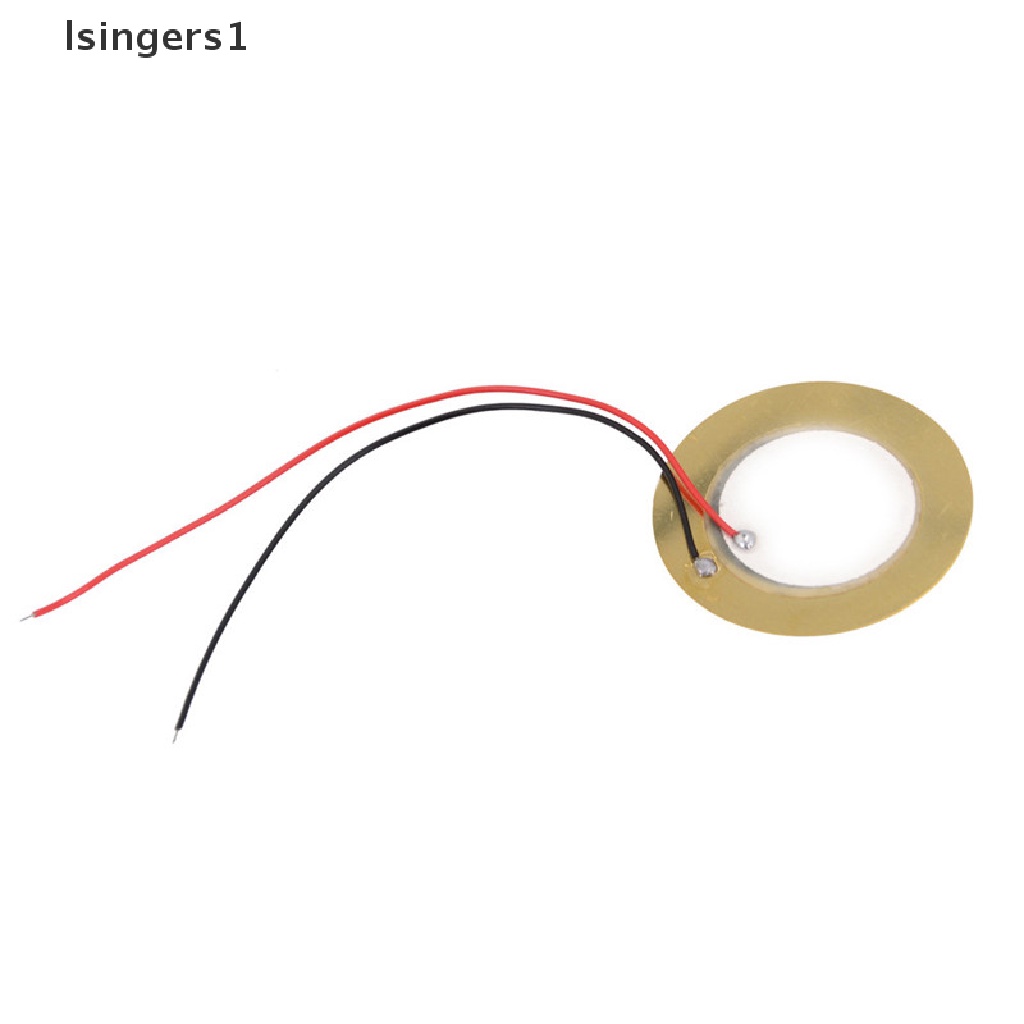 (lsingers1) 10pcs Disk Drum Trigger Sensor buzzer Piezo Elements 35mm + Kabel Tembaga