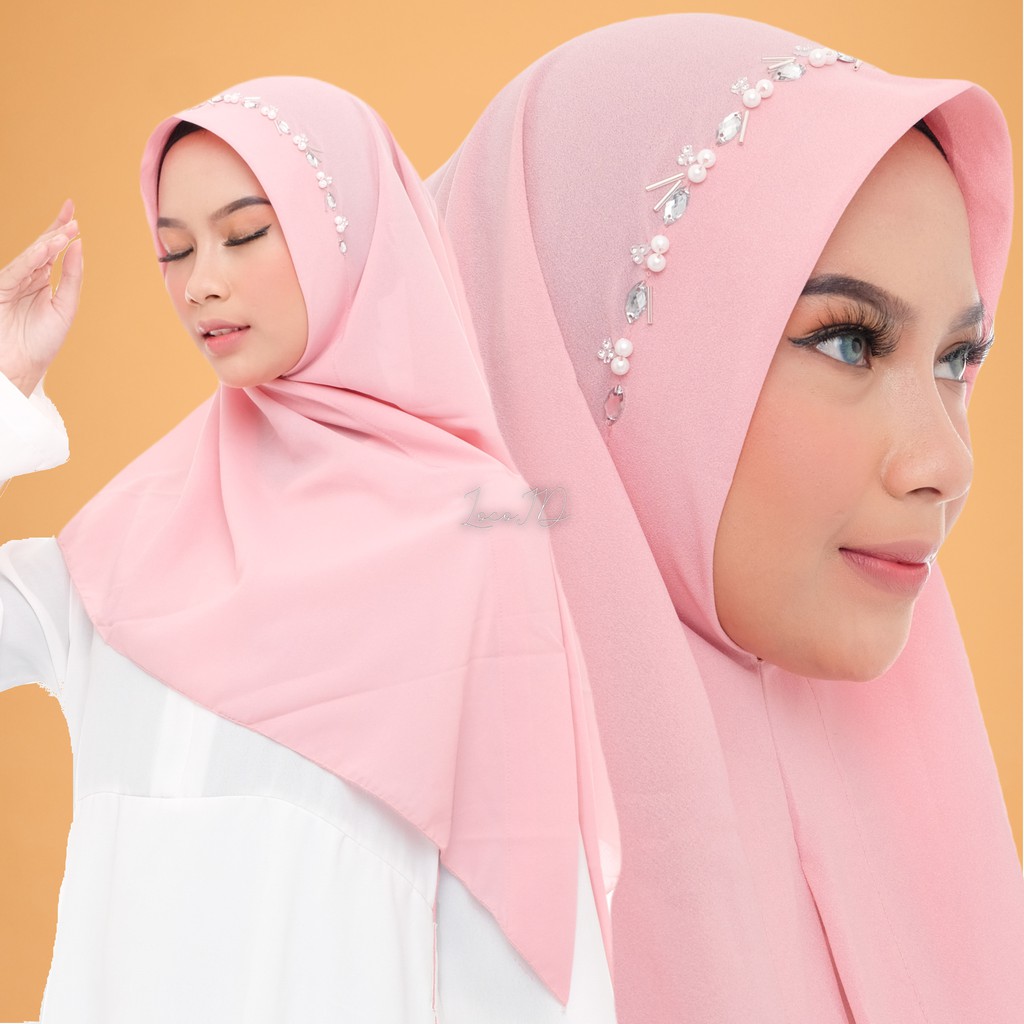 Hijab Instant Segitiga Payet Bandu Diamond Stretch