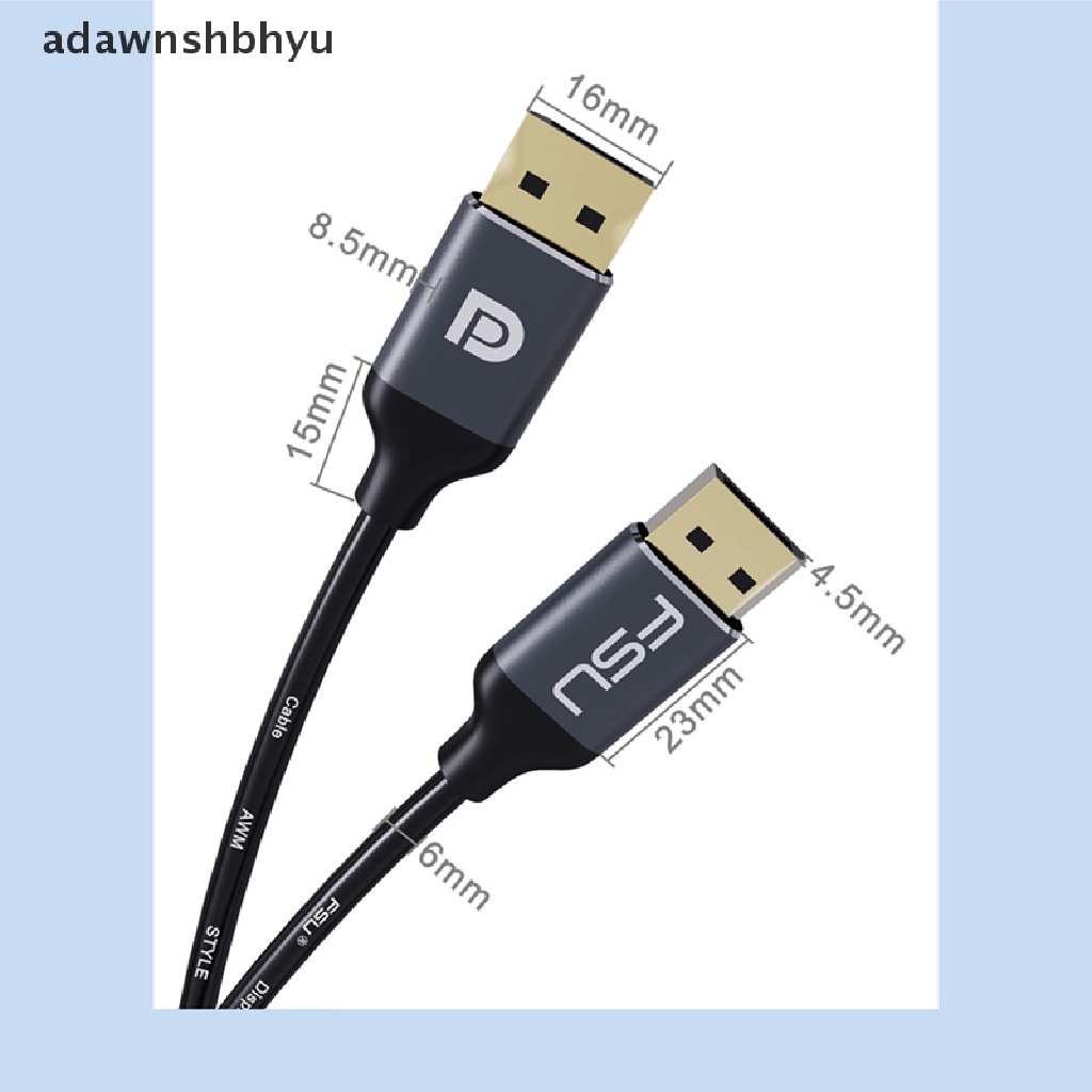 Adawnshbhyu 8K 4K HDR 165Hz 60Hz DP Kabel Displayport 1.4 Kabel Cable DP to DP Kabel