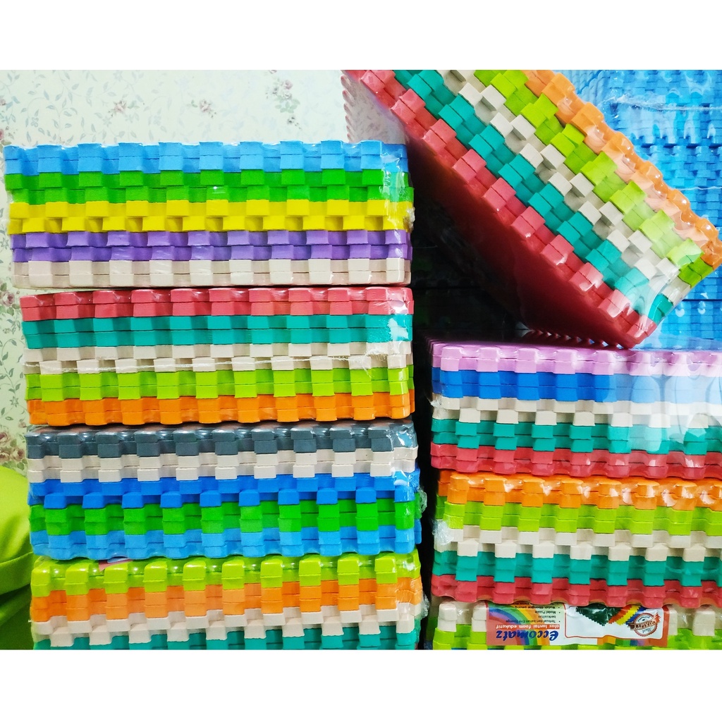 Evamat Polos MIX Warna | Matras Puzzle | Tikar Puzzle | Karpet Puzzle | Karpet anak Puzzle 30x30 0.5