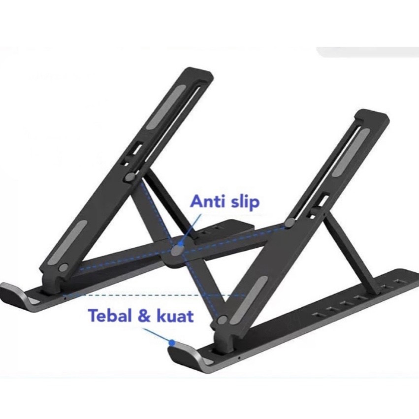 Stand laptop lipat folding laptop stand meja laptop holder lipat portable