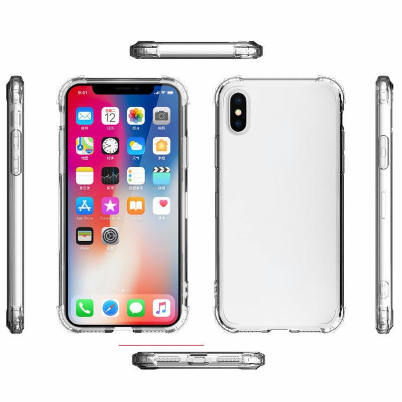 Soft Case Bahan Silikon Tpu Transparan  For Iphone Xr 6s 7 8 Plus 11 Pro Xs Max X Se